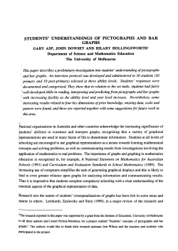 students` understandings of pictographs and bar graphs