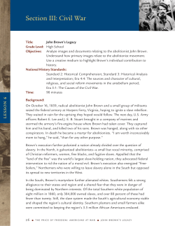 John Brown`s Legacy - National Museum of American History