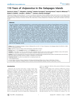 110 Years of Avipoxvirus in the Galapagos Islands