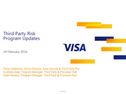 Third Party Risk Program Updates