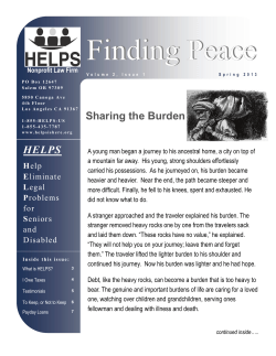 Finding Peace - HELPS Nonprofit Law Firm