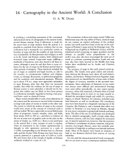 The History of Cartography, Volume 1