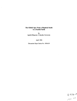 The Global Age: From a Skeptical South to a Fearful North by