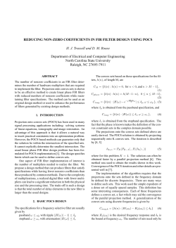 reducing non-zero coefficients in fir filter design