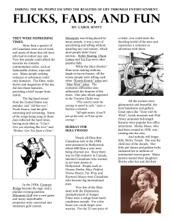 Flicks, Fads and Fun - Escaping Reality in the 1930s