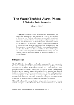 The WatchTheMed Alarm Phone