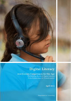 Digital Literacy - The Ministry for Education and Employment