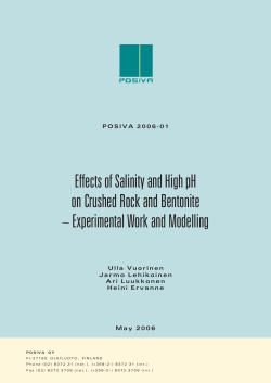 Effects of Salinity and High pH on Crushed Rock and