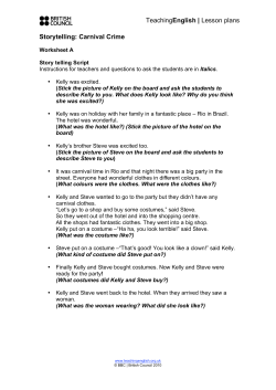 TeachingEnglish | Lesson plans Storytelling: Carnival Crime