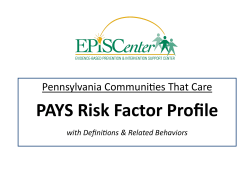 PAYS Risk Factor Profile