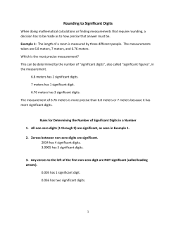 Rounding to Significant Digits