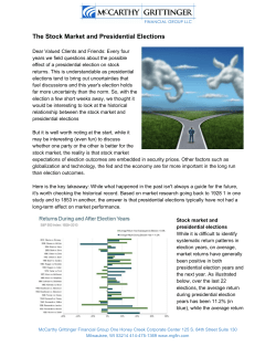 The Stock Market and Presidential Elections