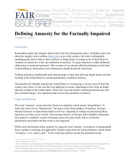 Defining Amnesty for the Factually Impaired