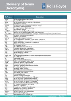 Glossary of terms (Acronyms) - Global Supplier Portal - Rolls