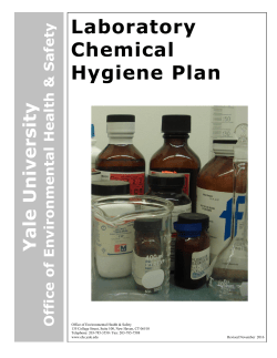 Laboratory Chemical Hygiene Plan - Yale EHS
