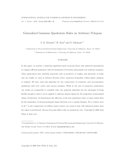 Generalized Gaussian Quadrature Rules on Arbitrary