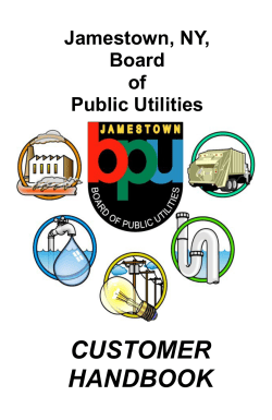 customer handbook - Jamestown Board of Public Utilities