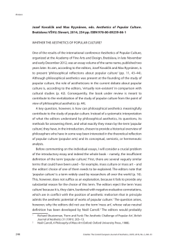 pdf - Estetika: The Central European Journal of Aesthetics