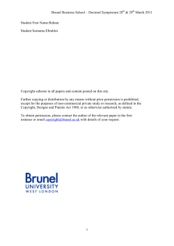 A Study of Brand Preference: An Experiential View