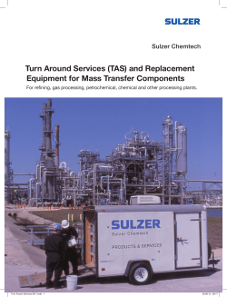 Turn Around Services (TAS) and Replacement Equipment