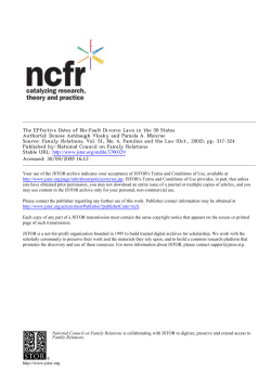 The Effective Dates of No-Fault Divorce Laws in the 50 States