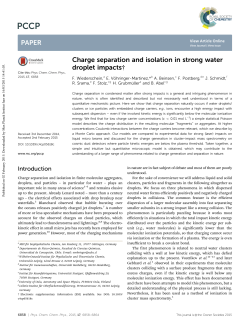 Charge separation and isolation in strong water droplet impacts