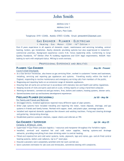 Plumber - CV-Service.org
