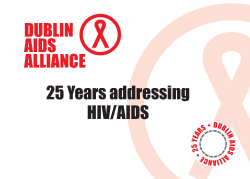 Dublin AIDS Alliance 25 Year Brochure