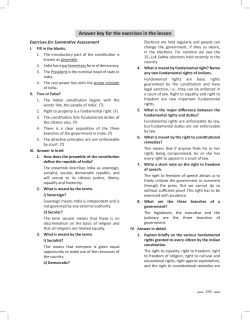Answer key for the exercises in the lesson