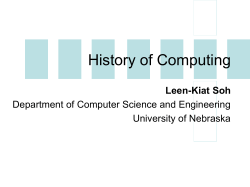 History of Computing