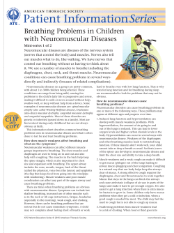 Breathing Problems in Children with Neuromuscular Diseases