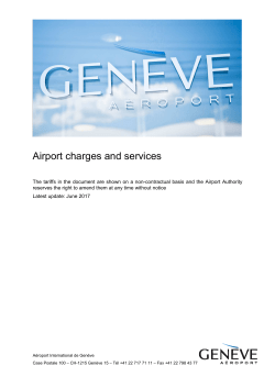 Airport charges and services