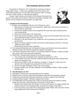 the russian revolution