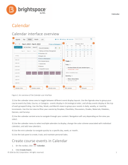 Calendar - TCU Online
