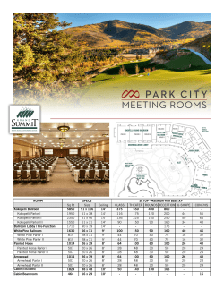 meeting facilities - Park City Mountain Resort