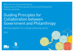Guiding Principles for Collaboration between Government and