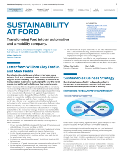 sustainability at ford