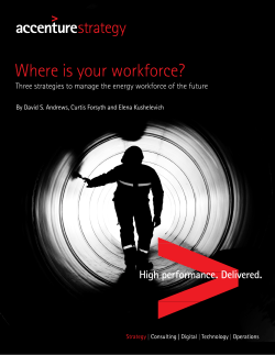 Energy Workforce of the Future