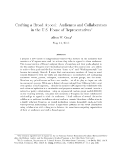 Crafting a Broad Appeal: Audiences and Collaborators in the U.S.