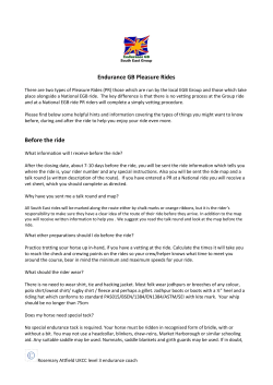 Endurance GB Pleasure Rides Before the ride