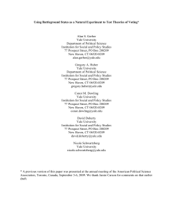 Using Battleground States as a Natural Experiment to Test