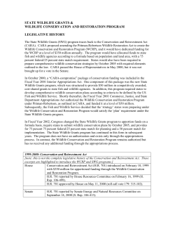 Legislative History - at www.wildlifearkansas.com.