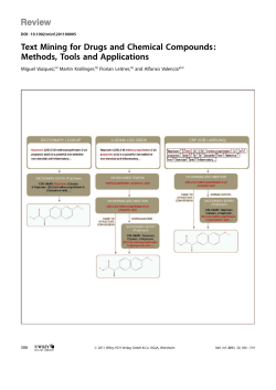 Text Mining for Drugs and Chemical Compounds