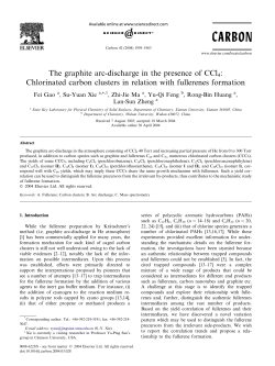 The graphite arc-discharge in the presence of CCl4