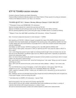 IETF 92 TSVAREA session minutes