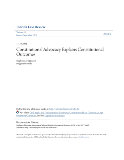 Constitutional Advocacy Explains Constitutional Outcomes