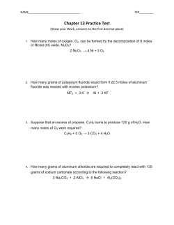 Chapter 12 Practice Test