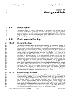 Geology and Soils - Port of Los Angeles