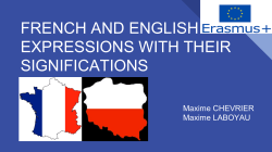 french and english expressions with their significations