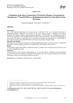 - Iranian Journal of Medical Physics